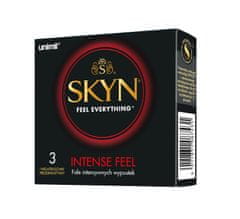 shumee Skyn Intense Feel kondomi brez lateksa s čepki, 3 kos