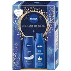 shumee Moment Of Care set gel za tuširanje 250 ml + hranilno mleko za telo 250 ml