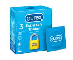 shumee Kondomi Durex Extra Safe 3 kom, debelejši, vlažilni