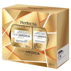 shumee Ceramedica Pep-3 set močne dnevne in nočne kreme proti gubam 60+ 50 ml + koncentrirana krema za oči in veke 15 ml