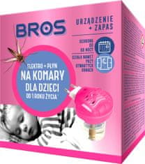 BROS BROS Električna naprava + sredstvo proti komarjem za otroke