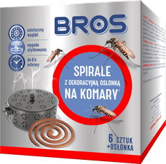 BROS BROS Spirale za komarje z okrasnim pokrovom 6 kosov.