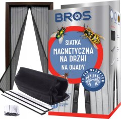 BROS BROS Magnetna mreža za vrata 160x220 - črna