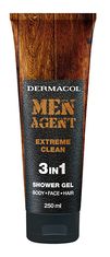 Gel za tuširanje za moške 3v1 Extreme Clean Men Agent (gel za tuširanje) 250 ml