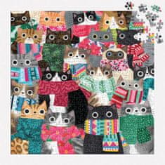 Galison Winter Cats Puzzle 500 kosov