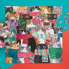 Galison Winter Cats Puzzle 500 kosov