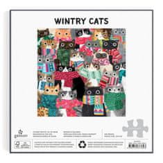 Galison Winter Cats Puzzle 500 kosov