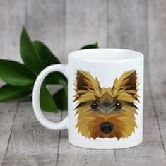 Artdog Yorkshire Terrier, Yorkie - skodelica z geometrijsko podobo psa in napisom Art-Dog