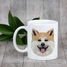 Artdog Akita, Akita Inu - skodelica z geometrijsko podobo psa in napisom Art-Dog