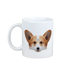 Artdog Pembroke Welsh Corgi - skodelica z geometrijsko podobo psa in napisom Art-Dog