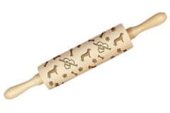 Artdog Bavarian Mountain Hound - rolling pin with a dog, decorating cookies with a rolling pin in patterns, a gift for the ceramicist of the Art-Dog brand