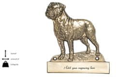 Artdog Bullmastiff - naslovna tablica s psom, medeninasta tablica, personaliziran napis za vrata z blagovno znamko Art-Dog