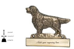 Artdog Golden Retriever - naslovna tablica s psom, medeninasta tablica, personaliziran napis na vratih z blagovno znamko Art-Dog