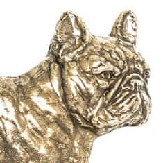 Artdog Francoski buldog, Frenchie - nosilec ključev s psom, medeninast ročaj za pasje dodatke, elegantna dekoracija za hodnik znamke Art-Dog.