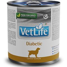 Vet Life Natural Canine Cons. Diabetic 300 g