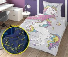 Detexpol Posteljno perilo Unicorn Dreamer luminous Bombaž, 140/200, 70/80 cm