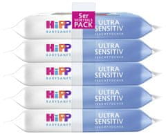 HiPP Babysanft Ultra Sensitive vlažni čistilni robčki 5 x 48 kosov