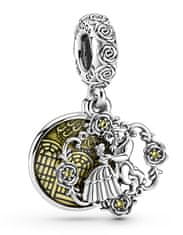 Pandora Srebrn obesek Disney Beauty and the Beast 799014C01