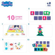 Didaktična igra Peppa Pig Edu Games Collection 24,5 x 0,2 x 24,5 cm (6 kosov) 10 v 1