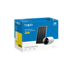 Kamera TP-Link Tapo C410 KIT 3MPx, zunanja, IP, WiFi, osvetlitev, baterija in plošča A201