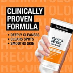 Neutrogena Gladilni piling Clear & Defend (Face Scrub) 150 ml