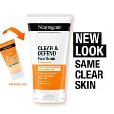 Neutrogena Gladilni piling Clear & Defend (Face Scrub) 150 ml