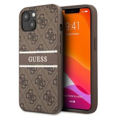 Guess Guess 4G Printed Stripe - Ohišje za iPhone 13 Mini (rjavo)