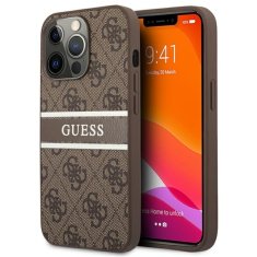 Guess Guess 4G Printed Stripe - Ohišje za iPhone 13 Pro Max (rjavo)