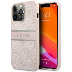 Guess Guess 4G Printed Stripe - Ohišje za iPhone 13 Pro (roza)