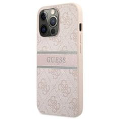 Guess Guess 4G Printed Stripe - Ohišje za iPhone 13 Pro (roza)