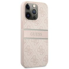 Guess Guess 4G Printed Stripe - Ohišje za iPhone 13 Pro (roza)