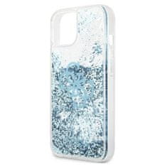 Guess Guess Liquid Glitter 4G Big Logo - etui za iPhone 13 mini (modri)