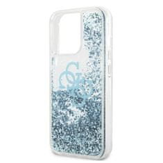 Guess Guess Liquid Glitter 4G Big Logo - Ohišje za iPhone 13 Pro (modro)