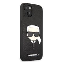 Karl Lagerfeld Karl Lagerfeld Saffiano Ikonik Karl`s Head - ohišje za iPhone 13 Mini (črno)