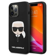 Karl Lagerfeld Karl Lagerfeld Silikonsko ohišje Iconic Karl`s Head - iPhone 13 Pro (črno)