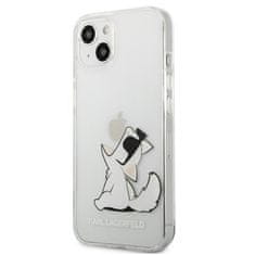 Karl Lagerfeld Karl Lagerfeld Choupette Fun - ohišje za iPhone 13 Mini (prozorno)