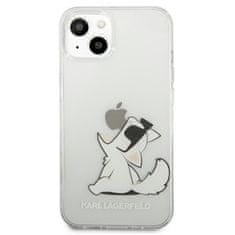 Karl Lagerfeld Karl Lagerfeld Choupette Fun - ohišje za iPhone 13 Mini (prozorno)