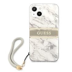 Guess Guess Marmorni trak - Ohišje za iPhone 13 Mini (sivo)