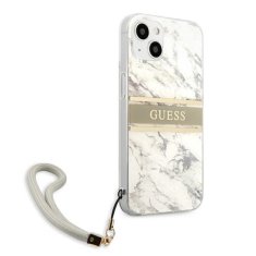 Guess Guess Marmorni trak - Ohišje za iPhone 13 Mini (sivo)