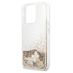 Guess Guess Liquid Glitter Charms - Ohišje za iPhone 13 Pro Max (zlato)