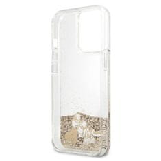 Guess Guess Liquid Glitter Charms - Ohišje za iPhone 13 Pro Max (zlato)