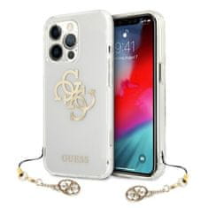 Guess Guess 4G Big Logo Charm Gold - ohišje za iPhone 13 Pro (zlati okraski)