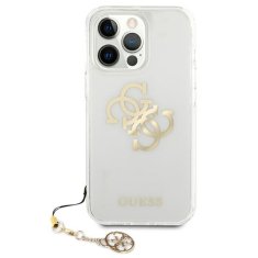 Guess Guess 4G Big Logo Charm Gold - ohišje za iPhone 13 Pro (zlati okraski)