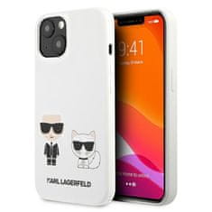 Karl Lagerfeld Karl Lagerfeld Silikonski etui Karl &amp; Choupette - iPhone 13 mini (bel)