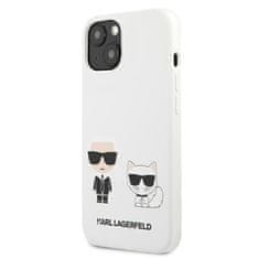 Karl Lagerfeld Karl Lagerfeld Silikonski etui Karl &amp; Choupette - iPhone 13 mini (bel)