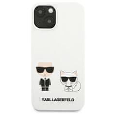 Karl Lagerfeld Karl Lagerfeld Silikonski etui Karl &amp; Choupette - iPhone 13 mini (bel)