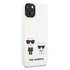 Karl Lagerfeld Karl Lagerfeld Silikonski etui Karl &amp; Choupette - iPhone 13 (bel)