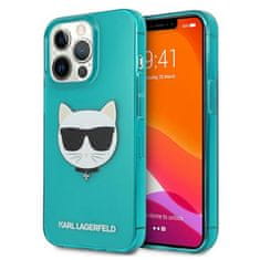 Karl Lagerfeld Karl Lagerfeld Choupette Head - Ohišje za iPhone 13 Pro (fluo modro)