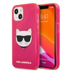 Karl Lagerfeld Karl Lagerfeld Choupette Head - etui za iPhone 13 mini (fluo roza)