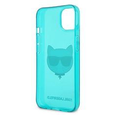 Karl Lagerfeld Karl Lagerfeld Choupette Head - ovitek za iPhone 13 mini (fluo modra)